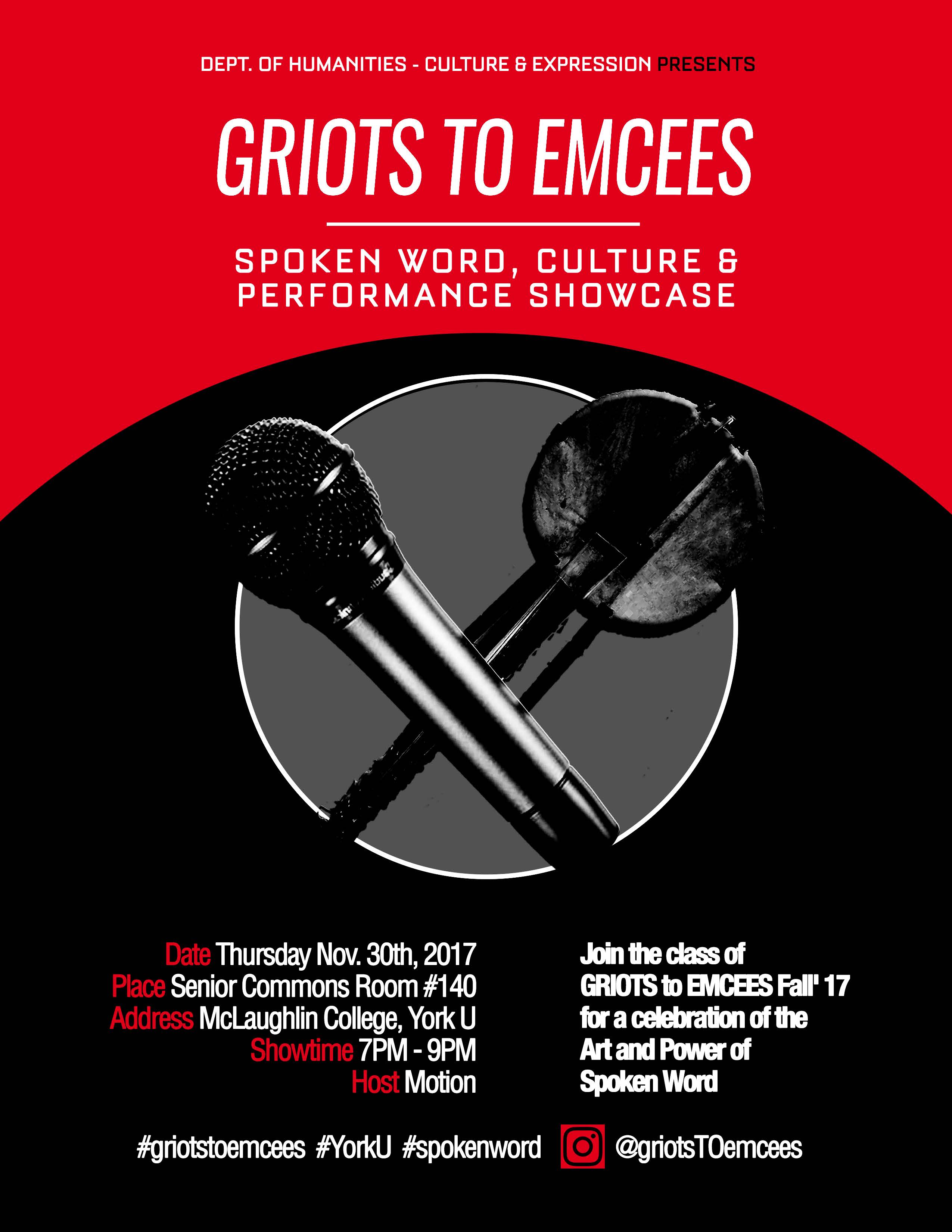 Griots to Emcees: Spoken Word Seminar