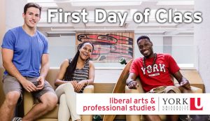 Welcome! First day of classes. Fall term starts.
