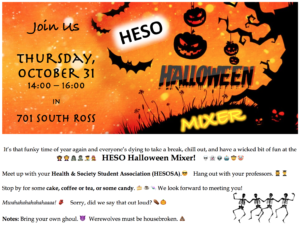 HESO Halloween Mixer! @ 701 Ross Building South