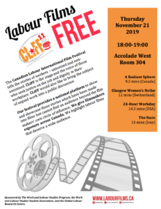 Canadian International Labour Film Festival (11th Annual) @ Accolade West Room 304
