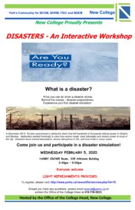 DISASTERS - An Interactive Workshop @ Harry Crowe Room