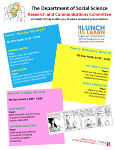 Social Science Lunch & Learn (RSVP required) @ 701 Ross Building South